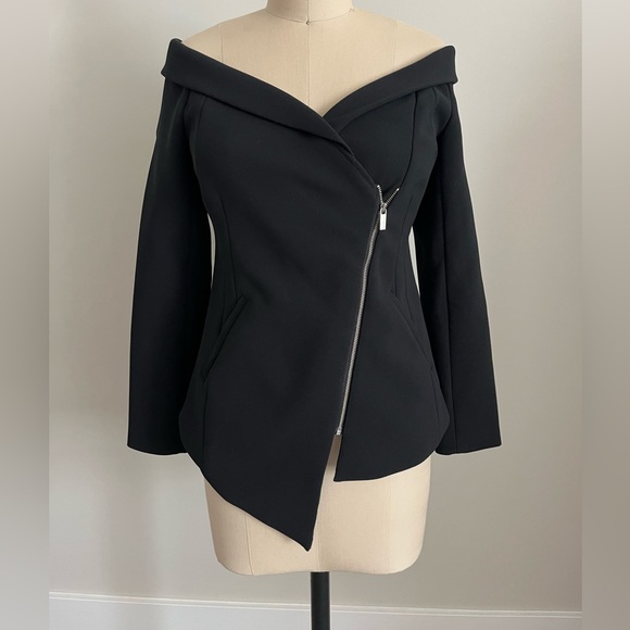 Asymmetrical Draped Blazer